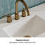 Meuble-lavabo simple 54 po avec plateau en quartz Antony