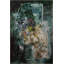 Tapis décoratif vert multicolore à motif abstrait vert-877433914