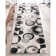 Chimeng Avi Modern Geometric Gray Black Area Rug