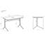 Venetia Glass Top Metal Base Writing Desk-37190079