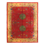 Antique Chinese Art Deco rug 8'11'' X 11'8''