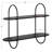 Rusne 2 Piece Oval Metal Floating Shelf-318356901