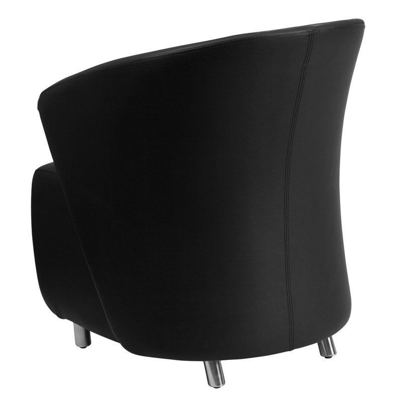 Méridienne incurvée NavS LeatherSoft, Noir
