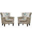 Solvia Contemporary Fabric Upholstered Club Chairs