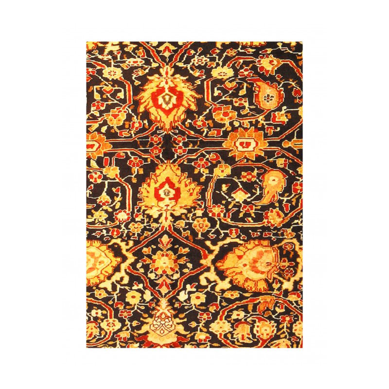 Vintage Tabriz design Velvet table cloth 3' X 3'