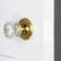 Rope Rosette with Crystal Door Knob