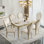 French style modern rectangular dining table sets