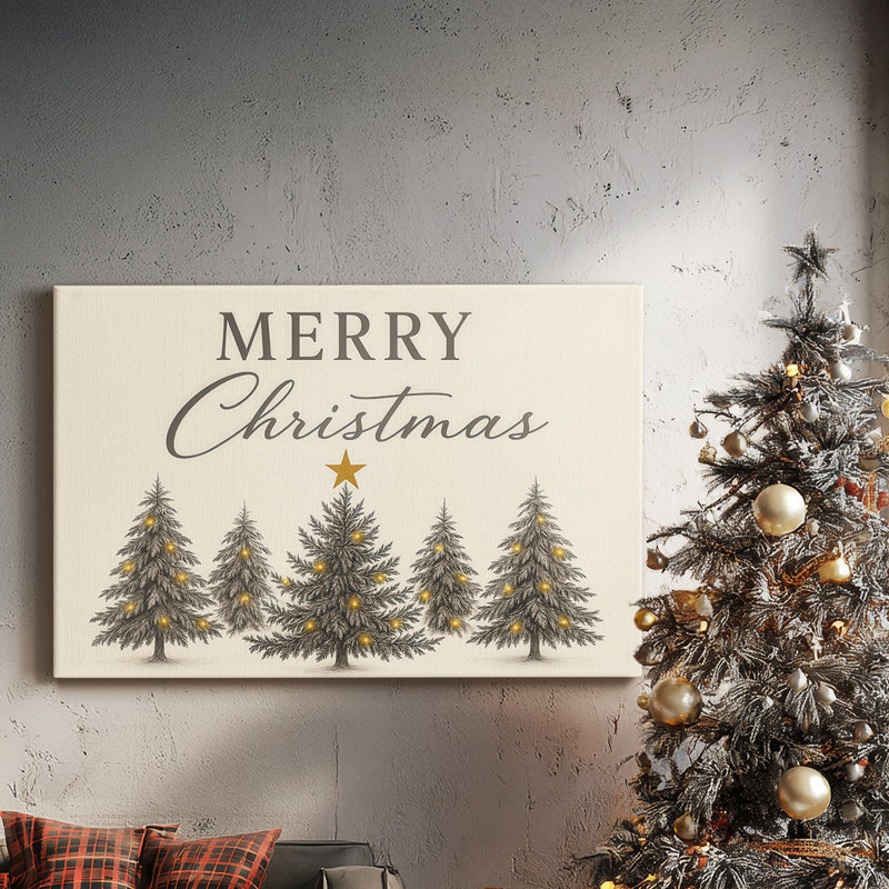 Toile tendue avec châssis Frostlit Whisper, H 12 po x l 18 po