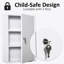 Armoire à pharmacie murale pratique et sécuritaire à 3 niveaux pour la salle de bain et la cuisine, verrouillable pour la sécurité à la maison