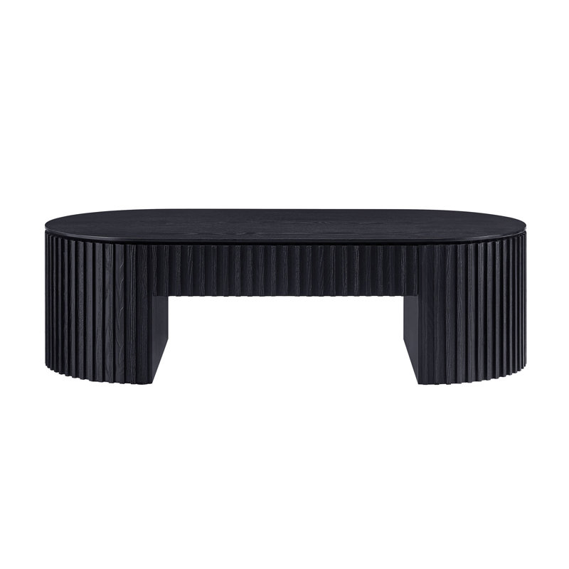 MDF Coffee Table With Drawer, Black