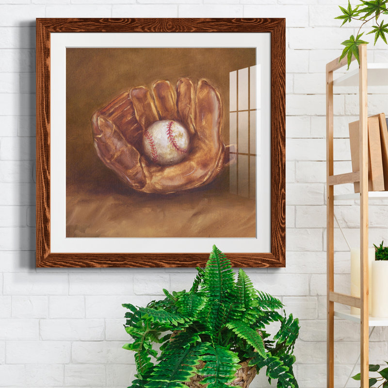 " Rustic Sports III ", 24'' H x 24'' W x 1'' D, Maple, White