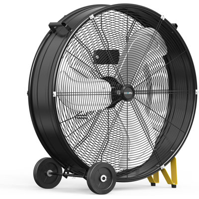  30" High Velocity Industrial Drum Fan, 13000 CFM, 3-Speed Heavy Duty Industrial Shop Fan for Warehouse, Workshops, Garage, Factory and Basement - UL Safety Listed