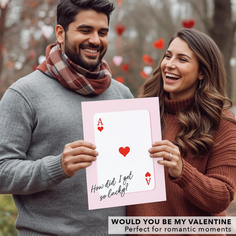 Carte de Saint-Valentin Koyal Wholesale 8,5 X 11, How I Get So Lucky