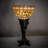 15" High Tiffany Turning Leaf Mini Lamp