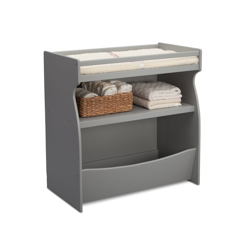 Table à langer 2 en 1 avec matelas Gateway, Gris