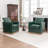 Azib 31'' Wide Genuine Leather Top Grain Leather Swivel Armchair-1289661343