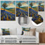 «Blue Green Morning Magic Blue Bonnets Fields» - art mural Bonnets bleus-762754616-762754619