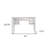 Danielys 43 " W Glass Top Console Table