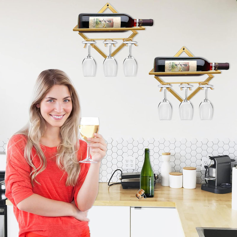Metal Wall Mounted Wine Rack