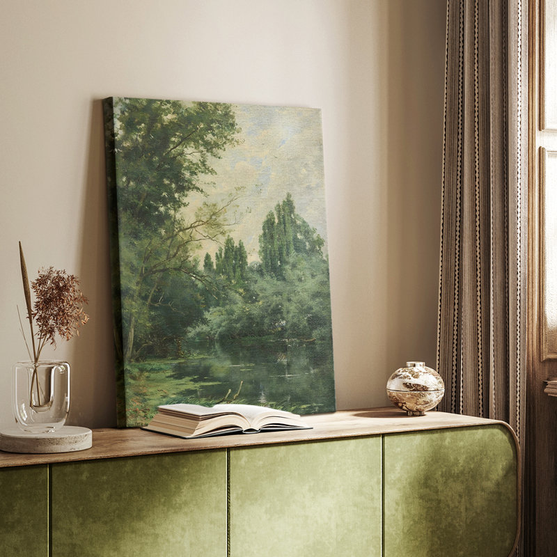 Paysage rétro CXCIX - galerie sur mesure Cavas, H 12 po x l 8 po