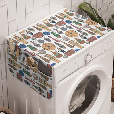 Paquet de 2 boîtes de rangement en céramique multicolores 47 po x 18,5 po East Urban Home