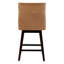 Tabouret de bar et de comptoir pivotant en cuir véritable Zahara Neri-117480004-129862410