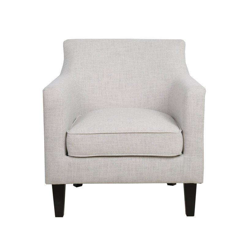 Wendyn Upholstered Armchair, Ivory Chenille