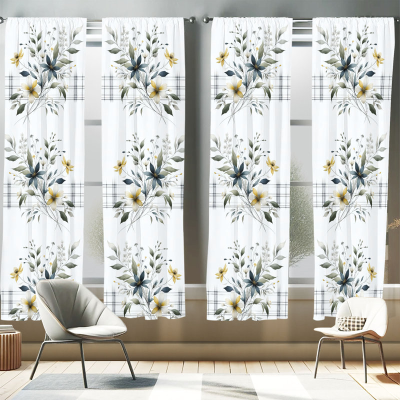 Semi Sheer Curtain, 56" W x 95" L