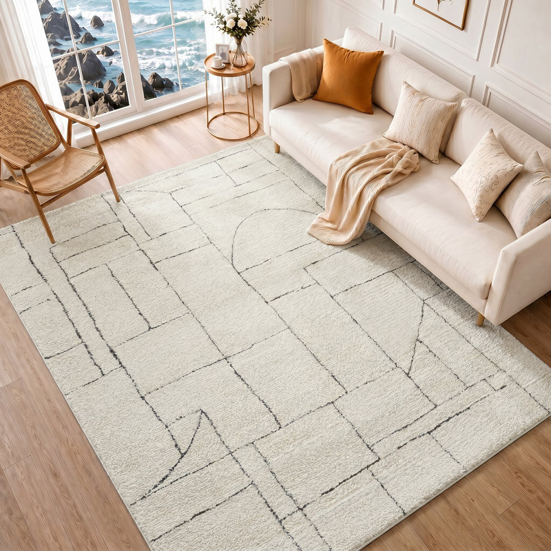 Abstract 200cm X 275cm Area Rug, Rectangle 200cm x 275cm