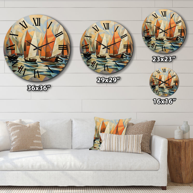 Metal Wall Clock, Large
