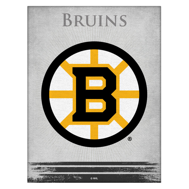 « NHL », impression sur toile, Boston Bruins, H 15 cm x l 20 cm