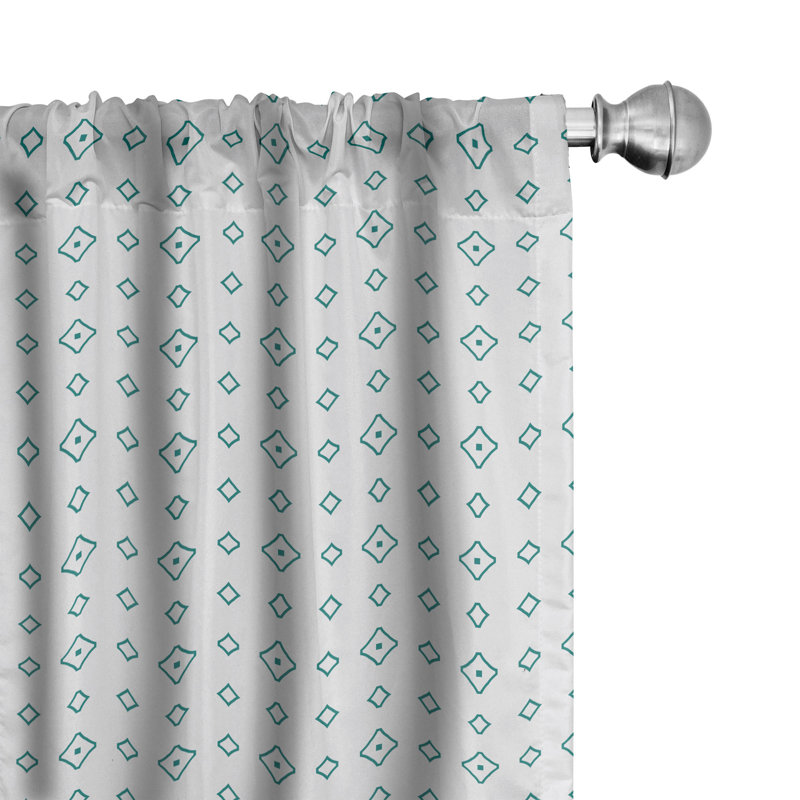 Rideaux 4 panneaux Ambesonne, L 56 po x L 84 po