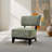 Green Finish 1Pc Accent Chair Armless Design And Angled Design Tapered Legs Primary Living Room-912072114