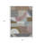 3' X 5' Brown Ivory And Mauve Geometric Washable Indoor Outdoor Area Rug
