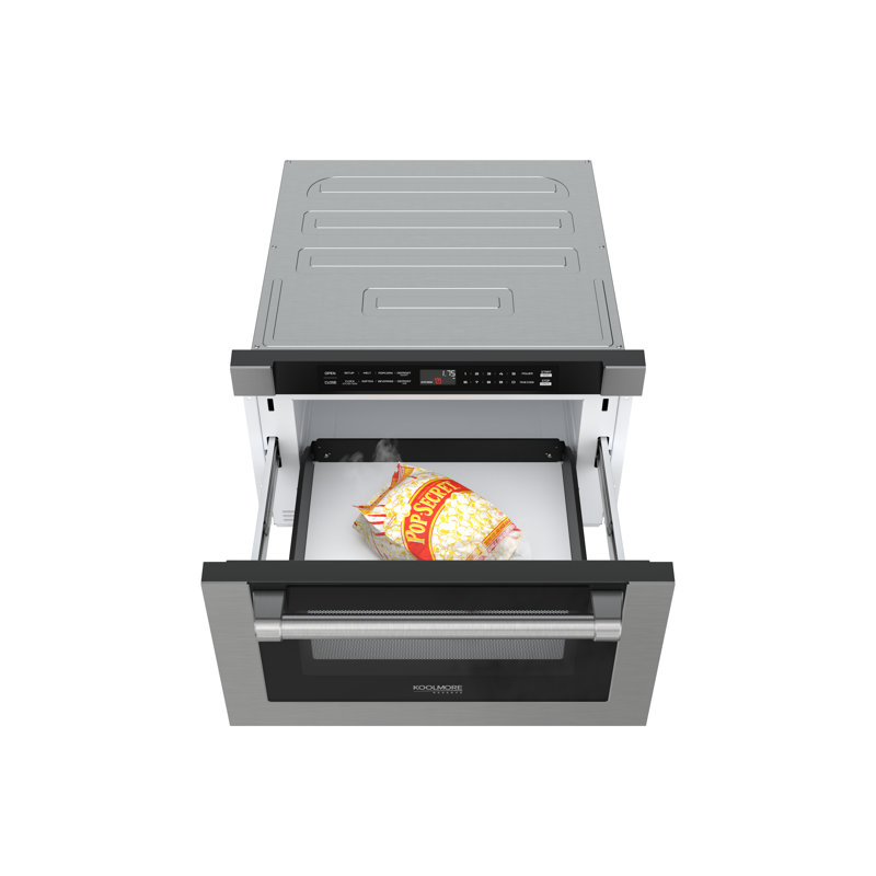 24 in. Black Stainless Steel  Microwave Drawer , 1.2 Cu. Ft Capacity
