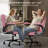 Ergonomic Executive Leather Office Chair, Tilt Adjustment Swivel Desk Chair With Flip-Up Arms And Water-Resistant Upholstery-1349063214
