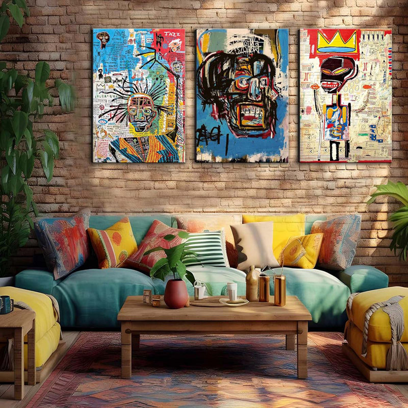 3 Piece Wrapped Canvas Print, 60 cm H x 120 cm W