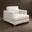 Galaxy 100% Top Grain Leather Modern Club Chair
