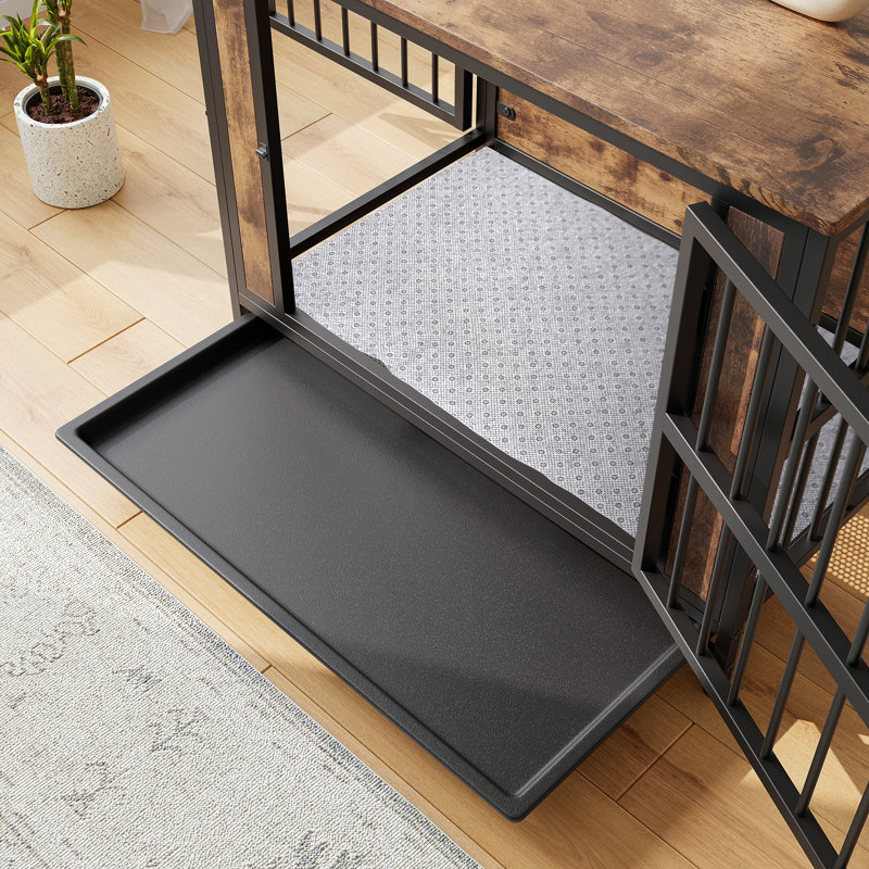 Meuble-cage pour chien, H 26,26 po x l 32,8 po x P 22,11 po