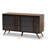 Naoki Modern and Contemporary Grey/Walnut 6-Drawer Bedroom Dresser, 3" H X 20.2" W X 10.6" D