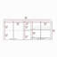 Armoire murale H 24 po, quatre portes, deux tablettes de rangement ouvertes, deux tablettes internes, porte-assiettes et rangement en verre-890775930