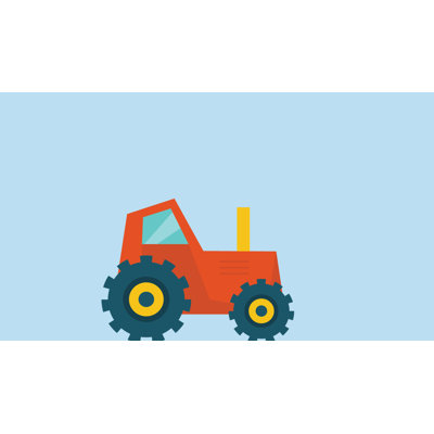 Décalcomanie murale tracteur Ingham