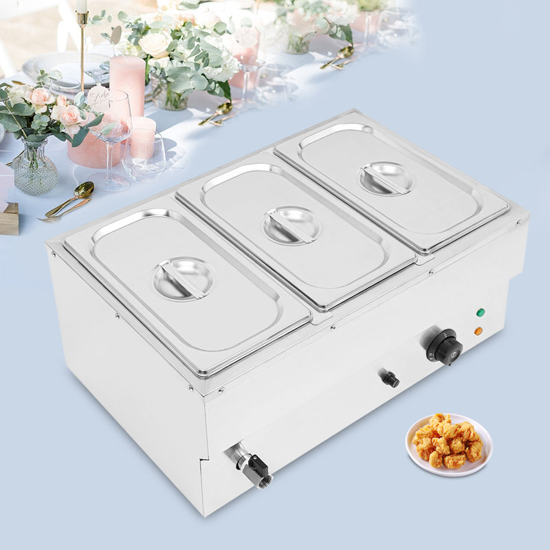 Chauffe-plat électrique avec 3 casseroles