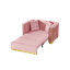 Canapé-lit convertible 2 places Bellagio 60,6 po en velours avec coussins pour petits espaces-135553748