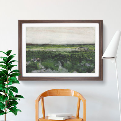 Landscape with Wheelbarrow by Vincent Van Gogh - Picture Frame Painting