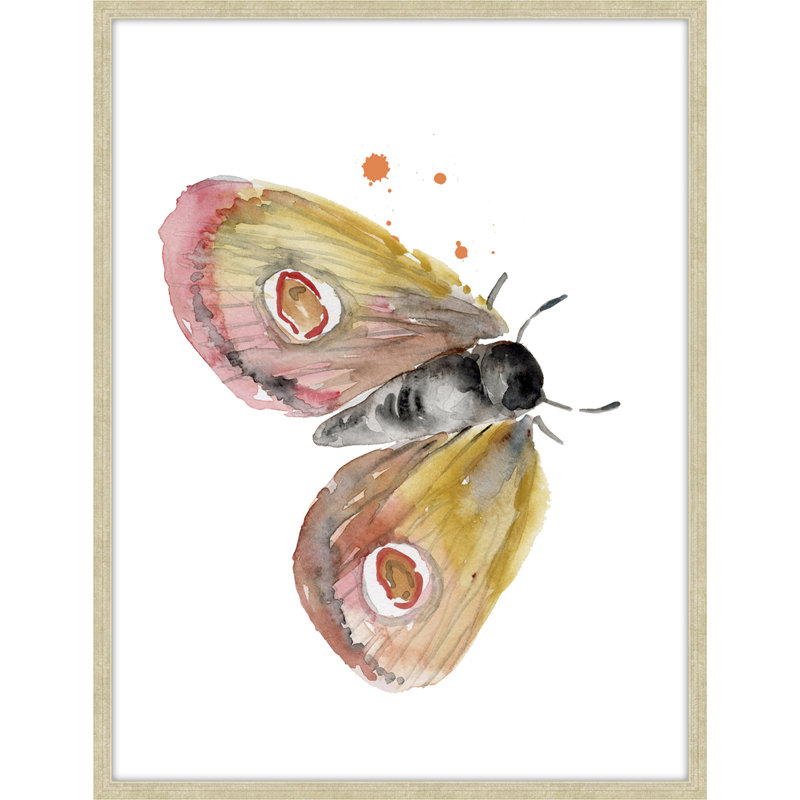 Whimsical Moths 1 Painting, 52" H x 42" W x 2" D
