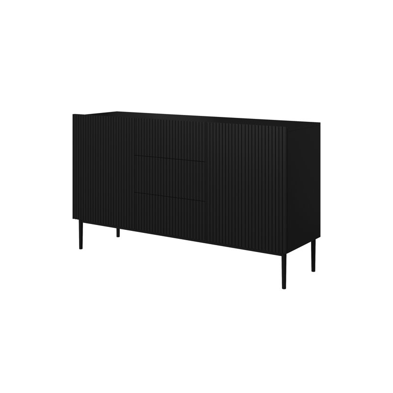 Amhad NICOLE CHEST OF DRAWERS 150 2D3SZ, Black