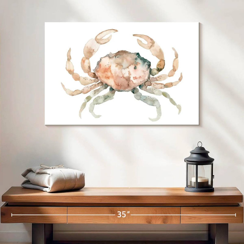 Brampt White Crab, 16" H x 24" W
