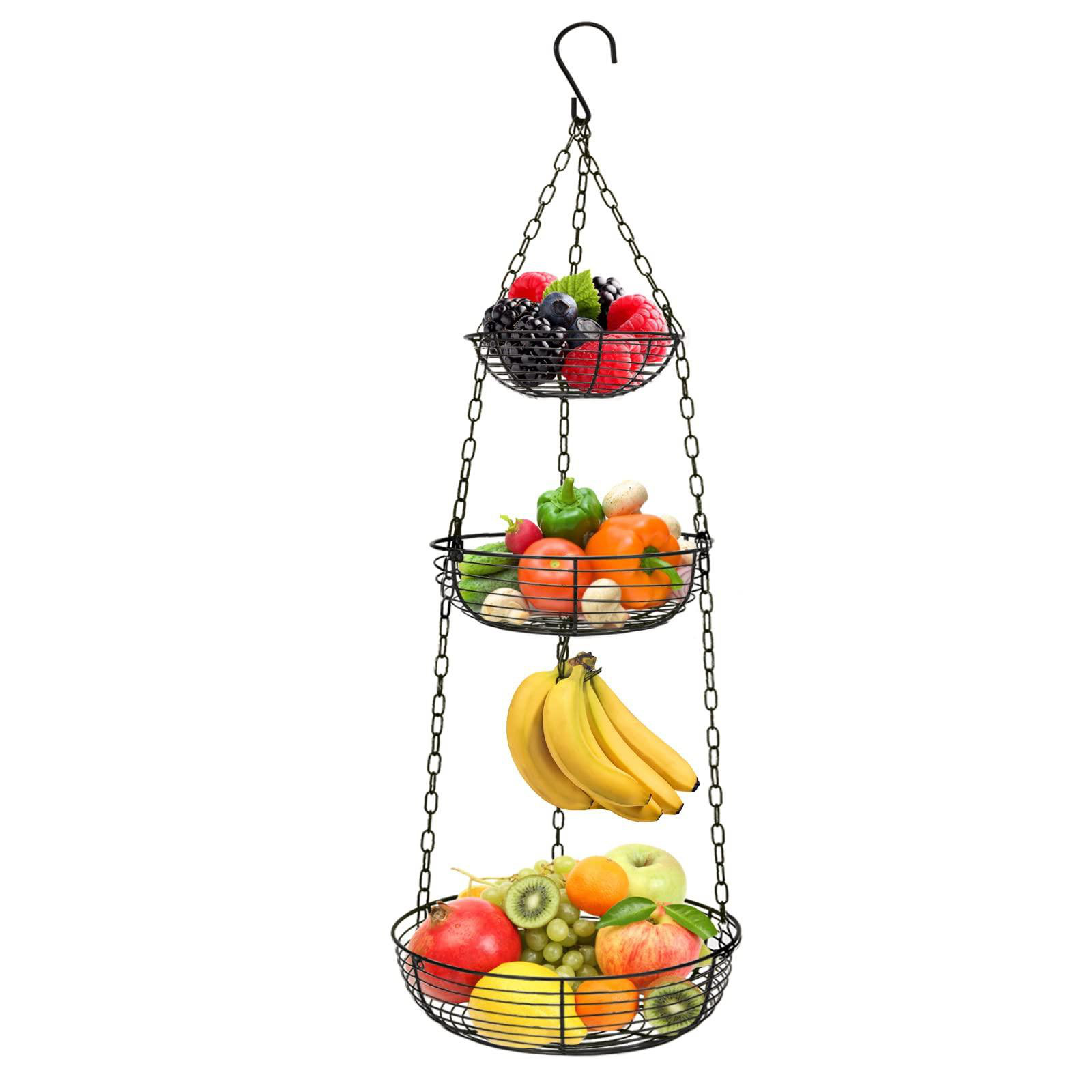 Rebrilliant Metal Hanging Fruit Basket | Wayfair