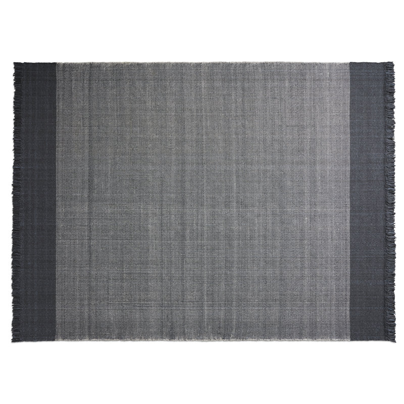 Headwind Striped Area Rug in Charcoal, Rectangle 9' x 12'